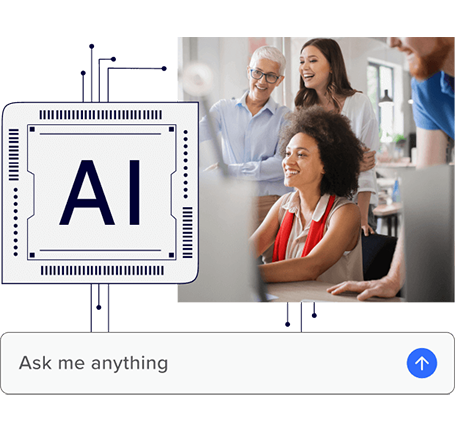 Employees engage with ADP's AI through a conversational interface, using it to ask questions and get helpful insights.